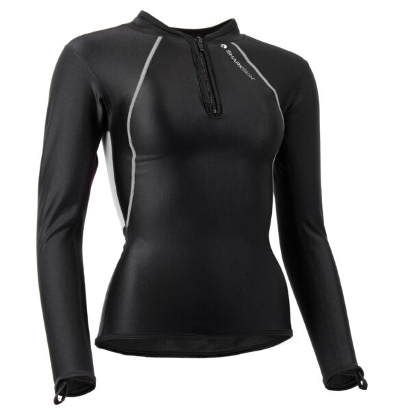HAUT À MANCHES LONGUES CHILLPROOF DEMI ZIP – FEMMES