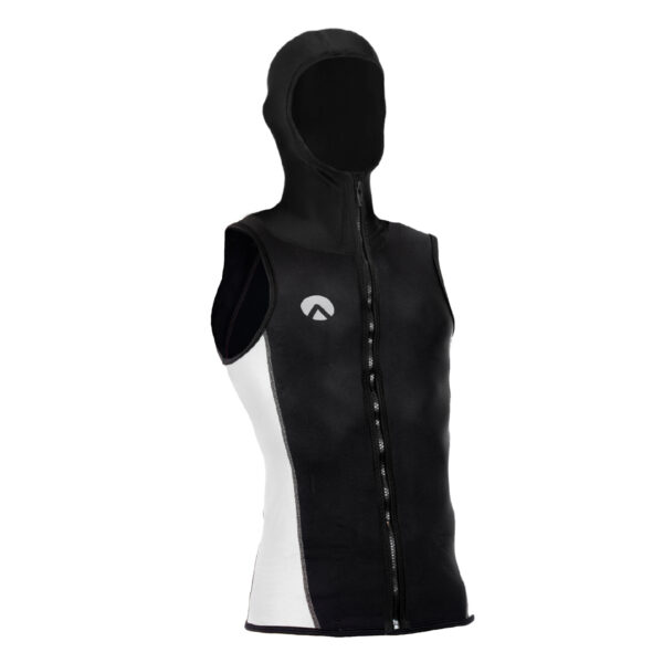 GILET SANS MANCHES CHILLPROOF AVEC CAPUCHE ENTIÈREMENT ZIPPÉE - HOMMES