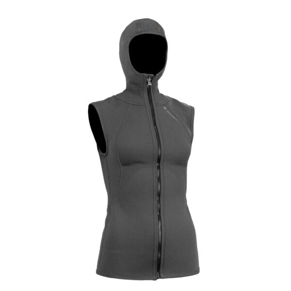 GILET ENTIÈREMENT ZIPPÉ AVEC CAPUCHE T2 CHILLPROOF - FEMMES