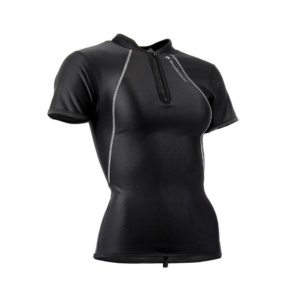 HAUT À MANCHES COURTES CHILLPROOF DEMI ZIP – FEMMES